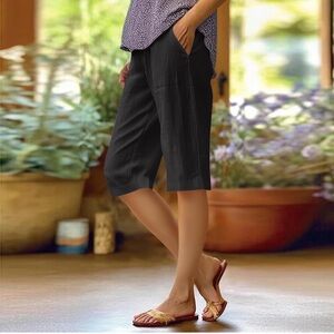 Hayudier womens cotton linen bermuda shorts - NEVER BEFORE WORN